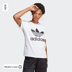 Adidas White Trefoil Logo T-Shirt